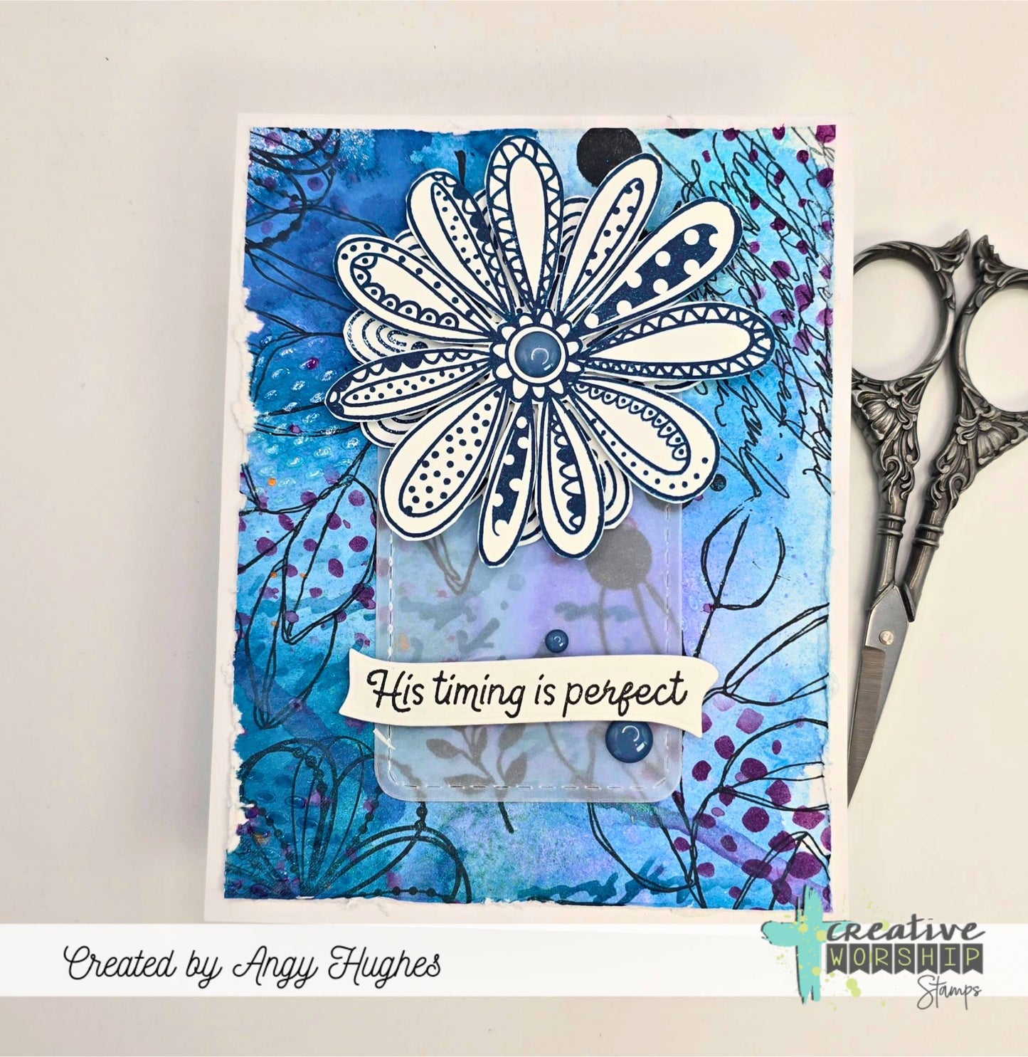 Funky Florals Clear Stamp Set