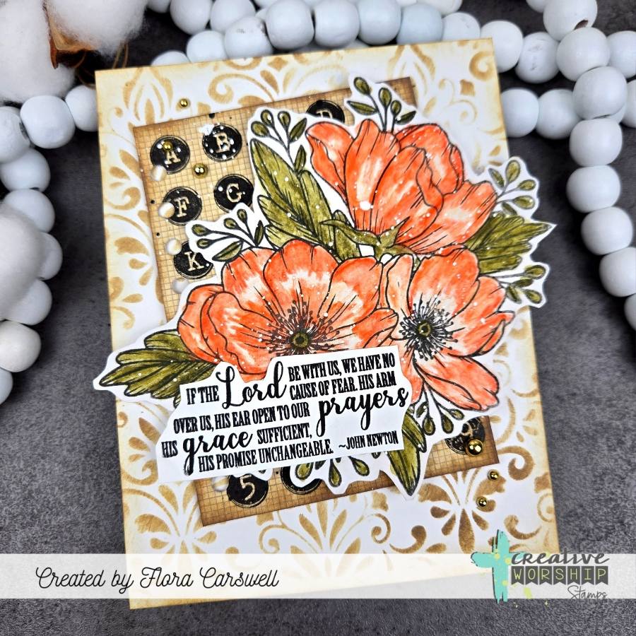 Typewriter Keys Caps Alpha Clear Stamp Set