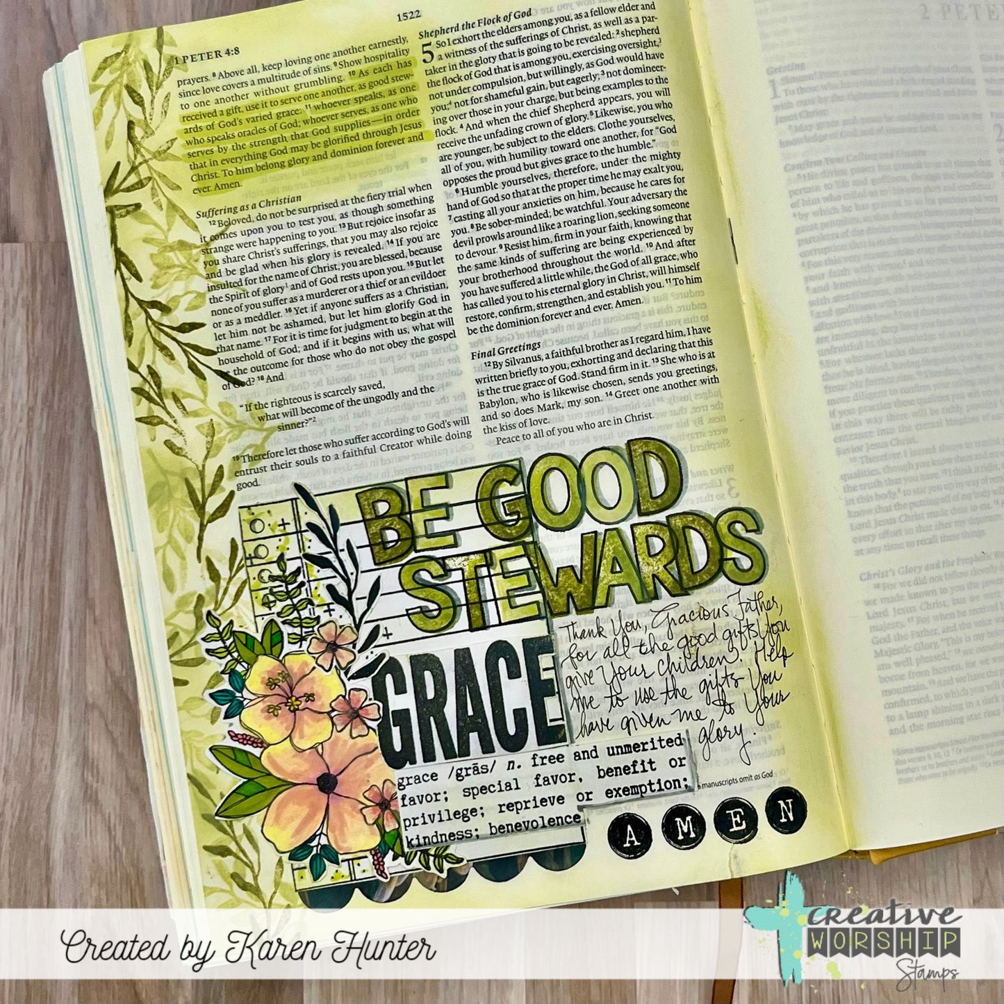 Typewriter Keys Caps Alpha Clear Stamp Set