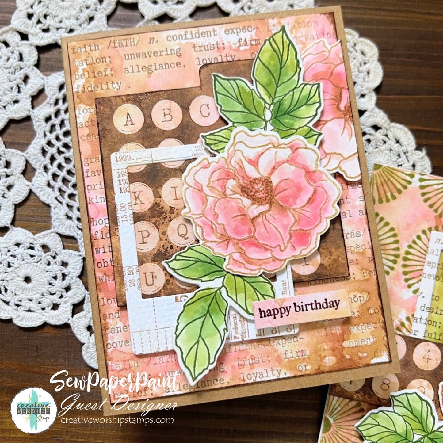 Typewriter Keys Caps Alpha Clear Stamp Set