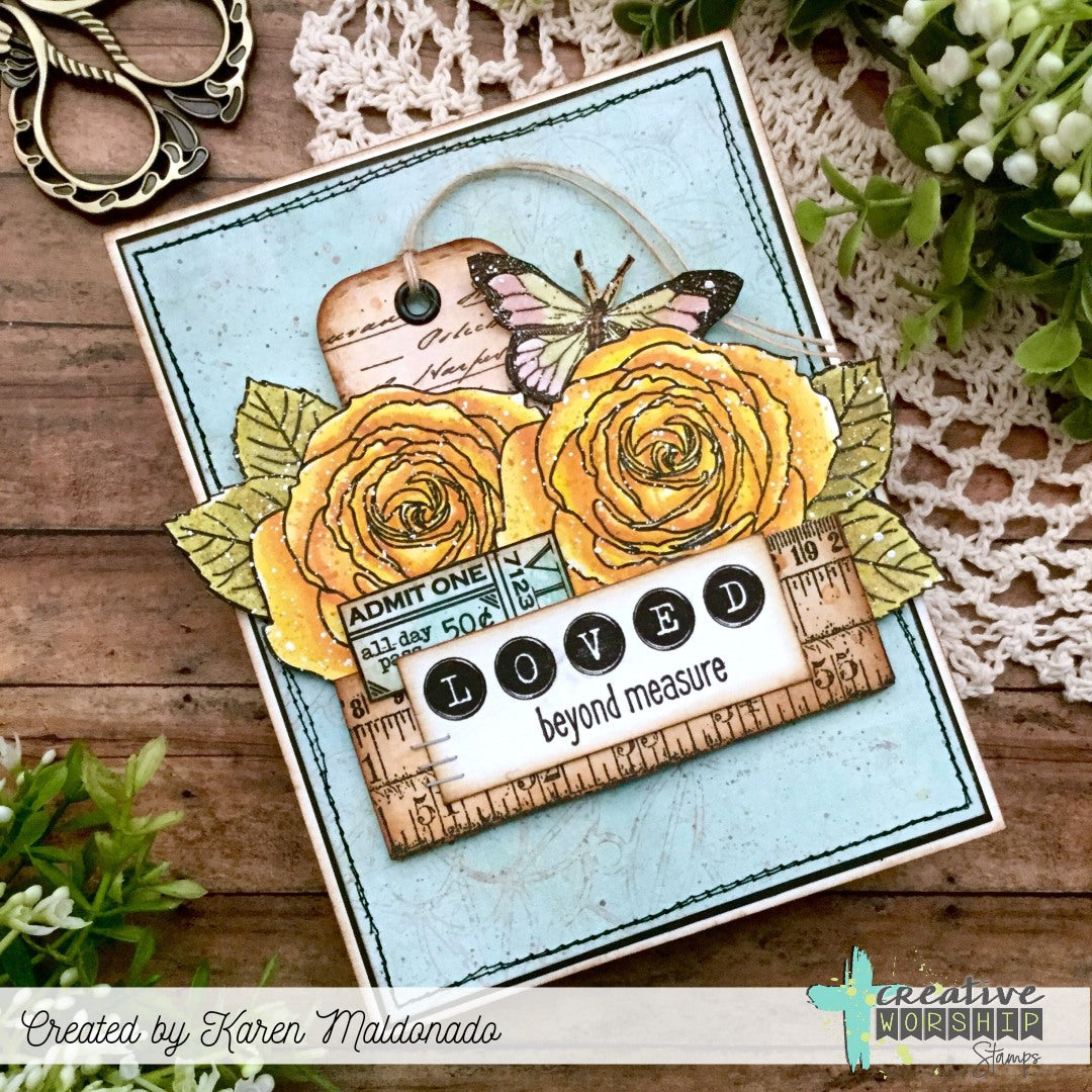Vintage Snippets Clear Stamp Set
