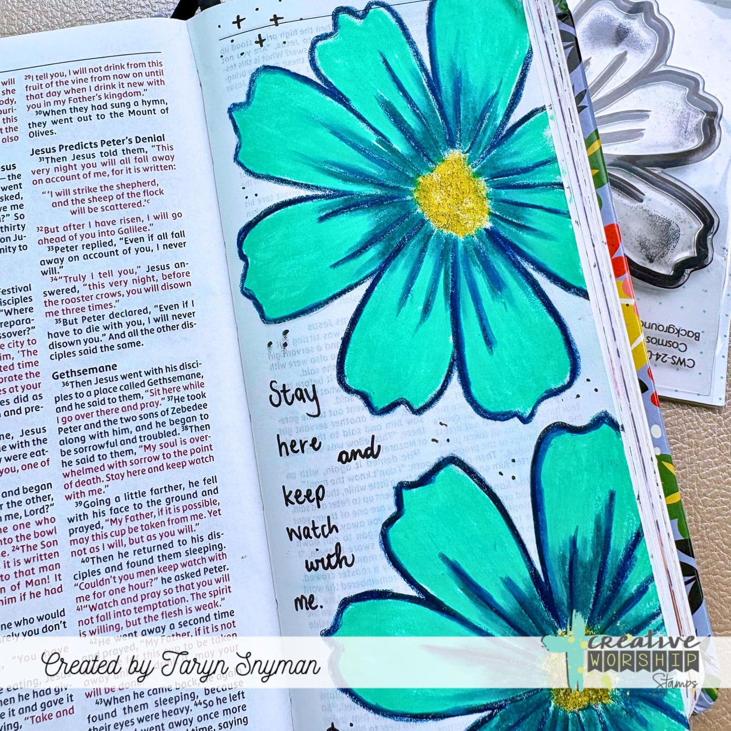 Cosmos Background Clear Stamp