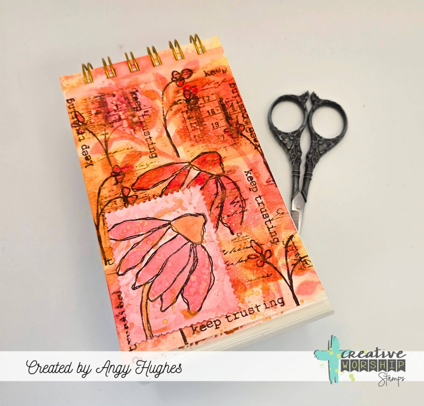 Patient Echinacea Clear Stamp Set