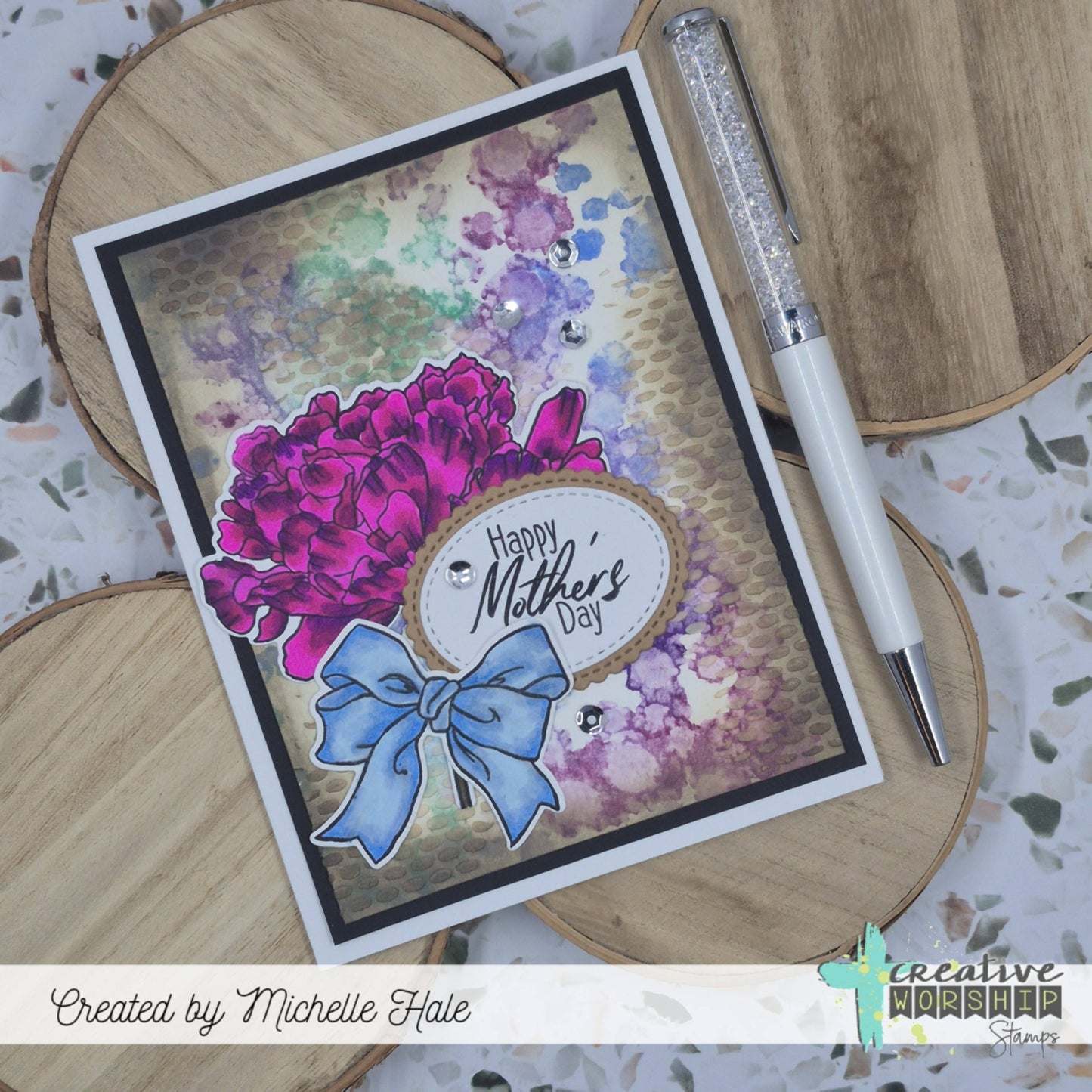 Encouraging Peonies Clear Stamp Set