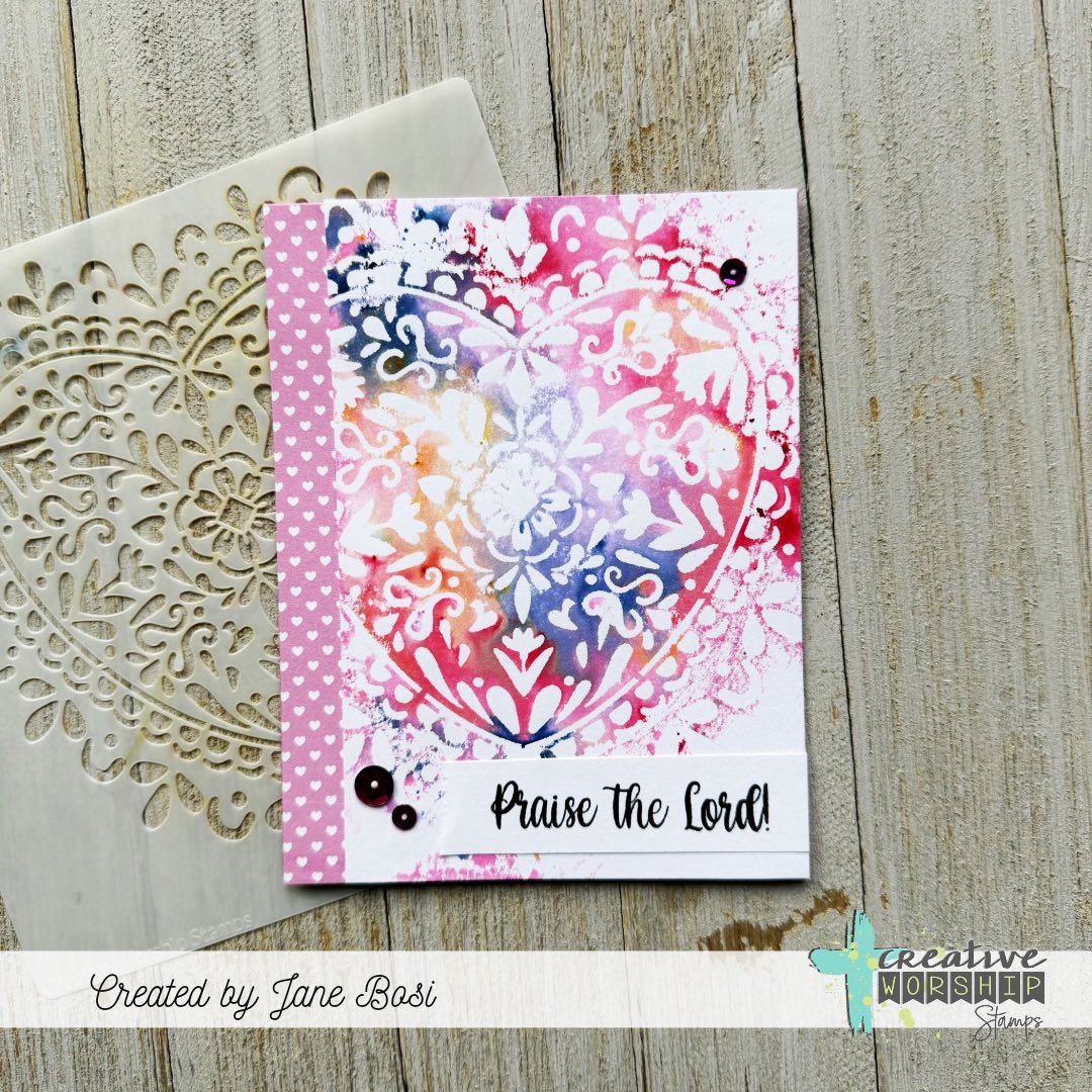 Heart Doily Stencil