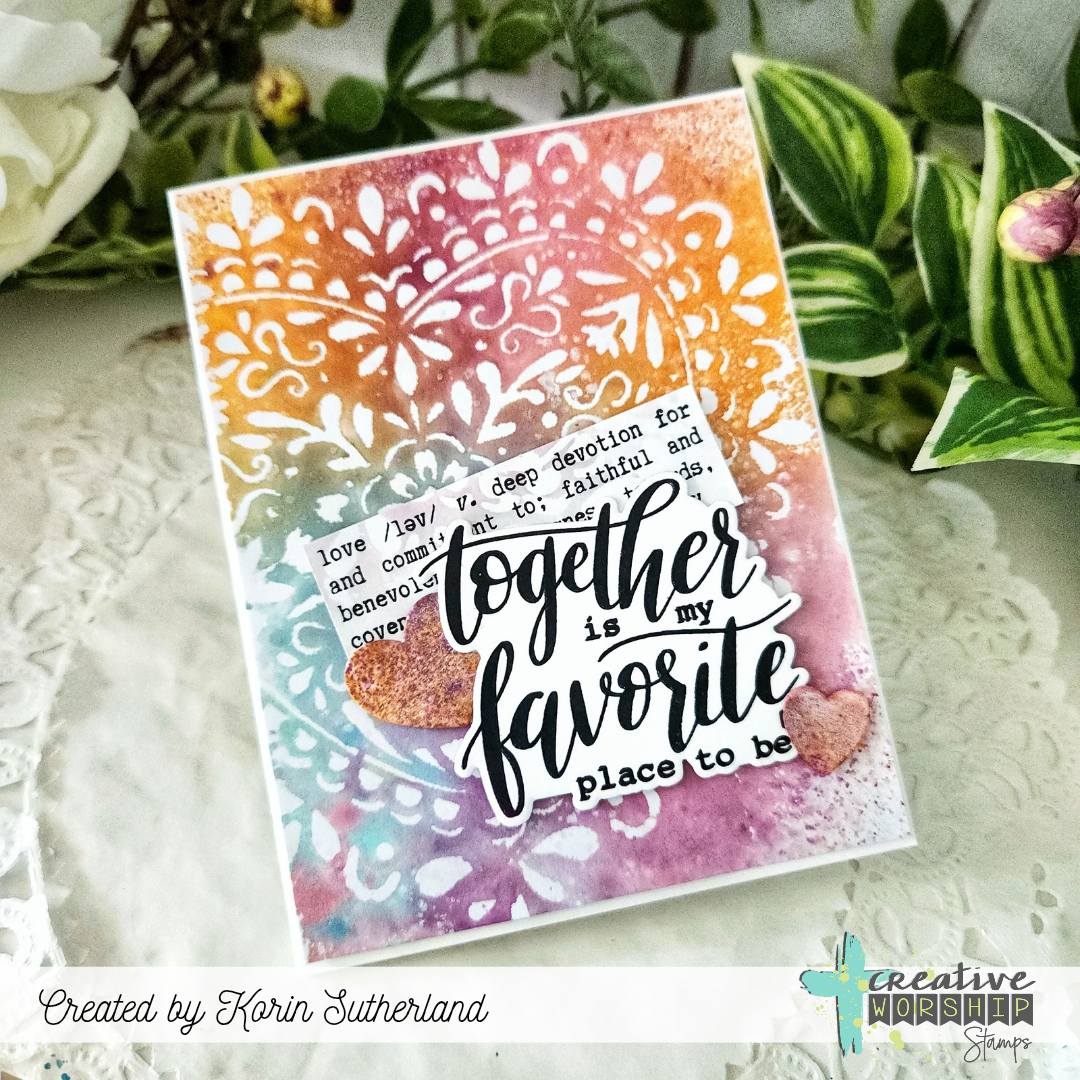 Heart Doily Stencil