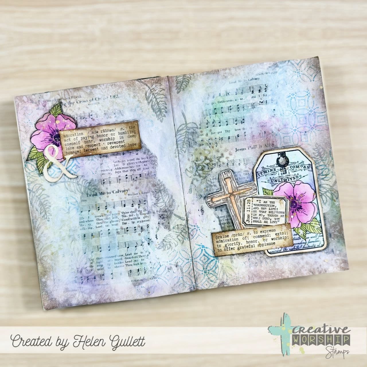 Delightfully Delicate Background Clear Stamp