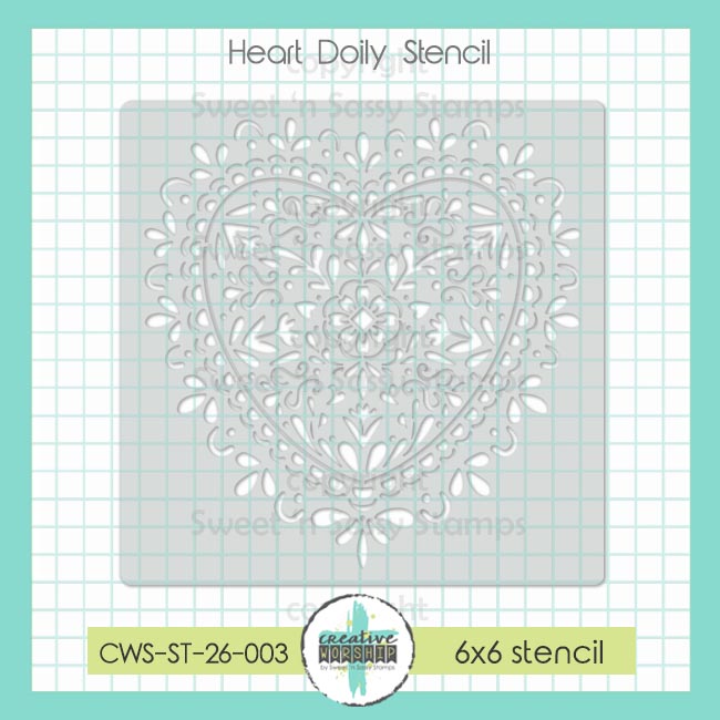 Heart Doily Stencil