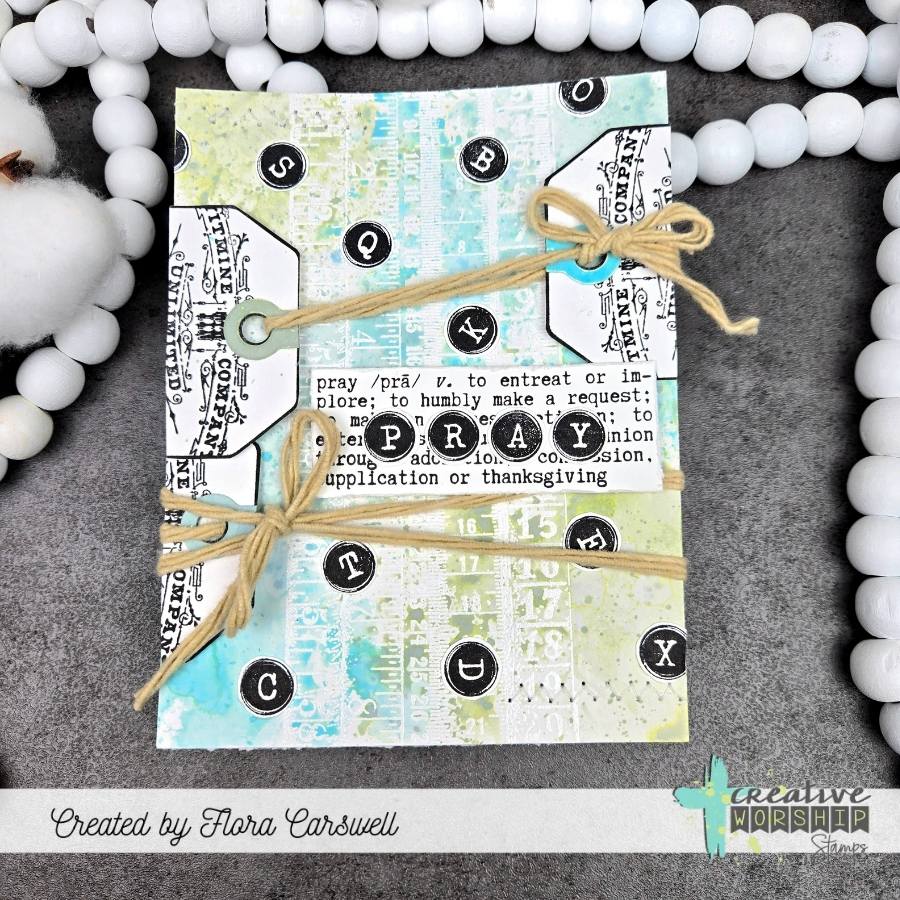 Typewriter Keys Caps Alpha Clear Stamp Set