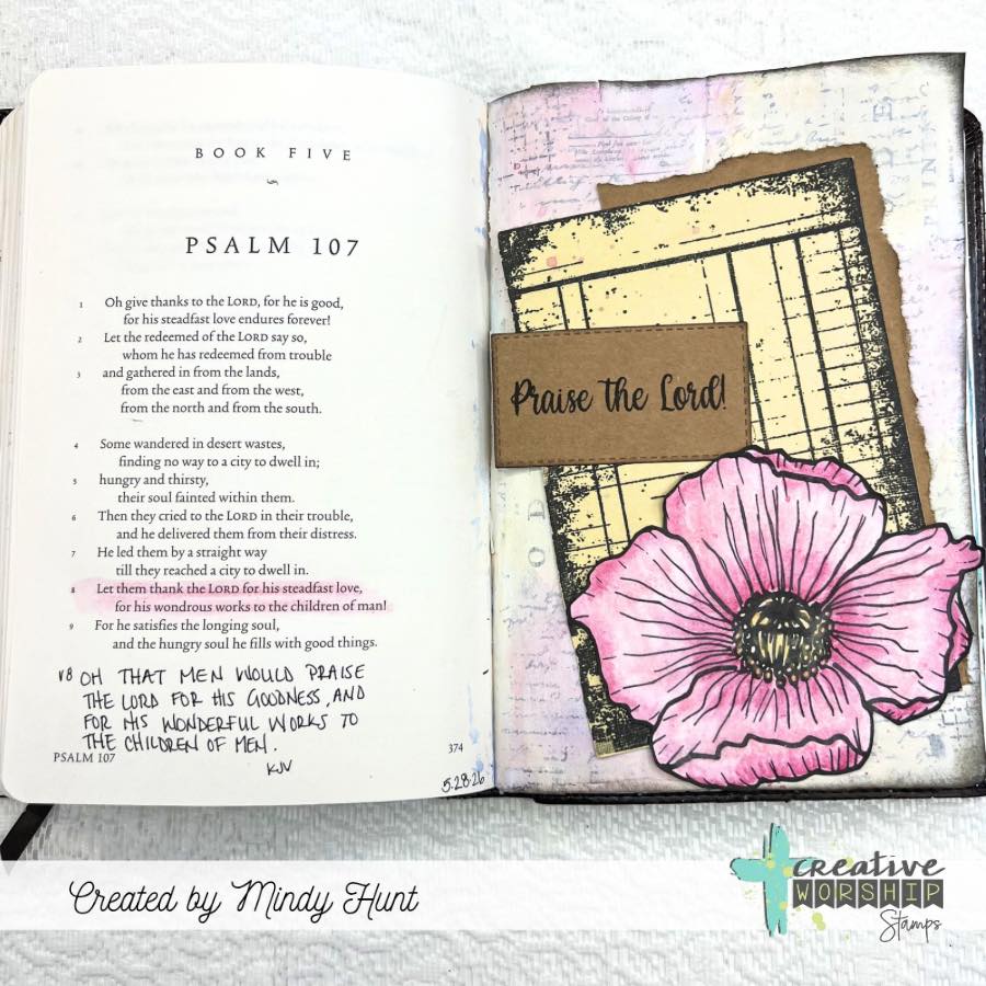 Vintage Ledger Page Clear Stamp