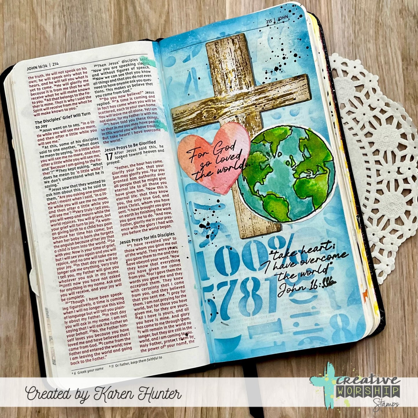 God So Loved Clear Stamp Set