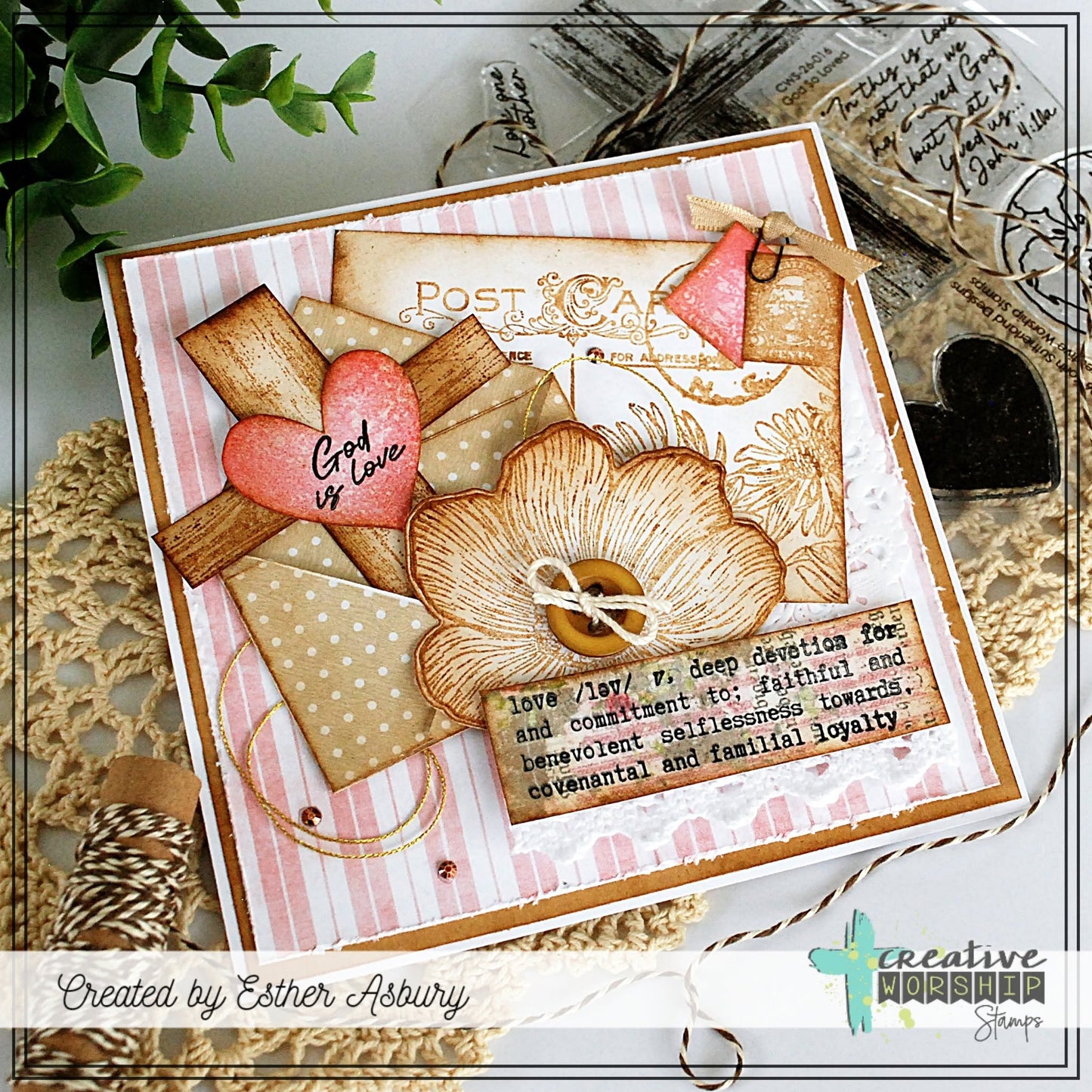God So Loved Clear Stamp Set