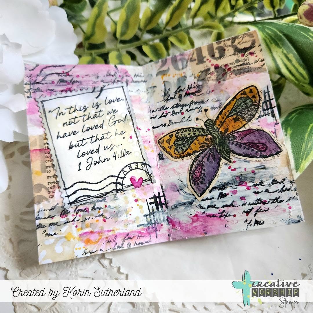 Funky Flutters Clear Stamp Set