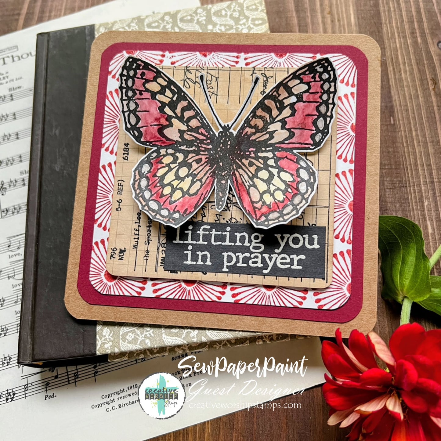 Library Card Clear Stamp