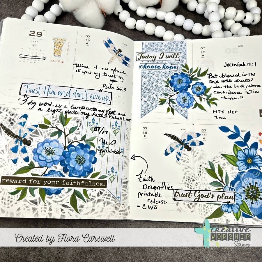 Faith Dragonflies Printable PDF