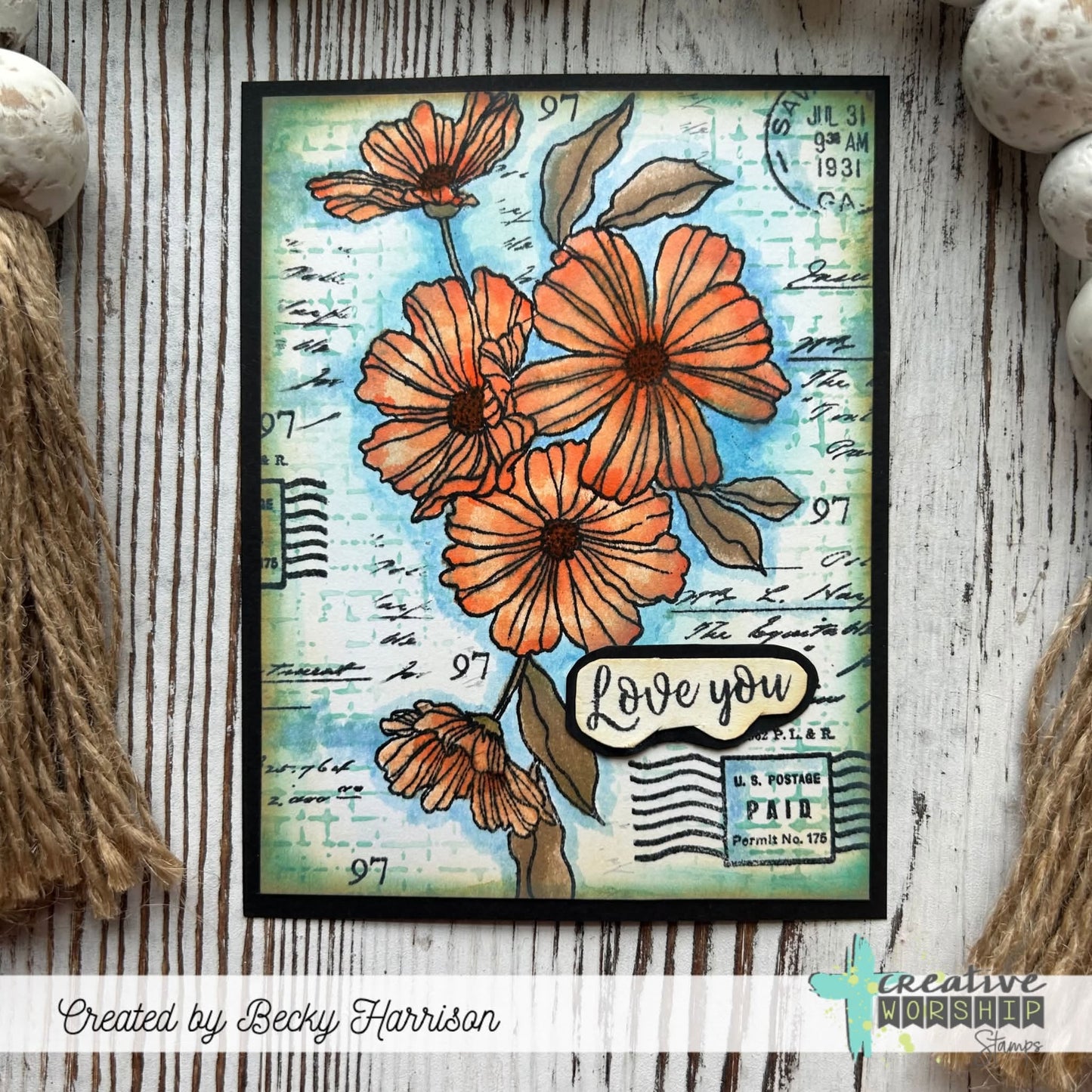 Vintage Snippets Clear Stamp Set