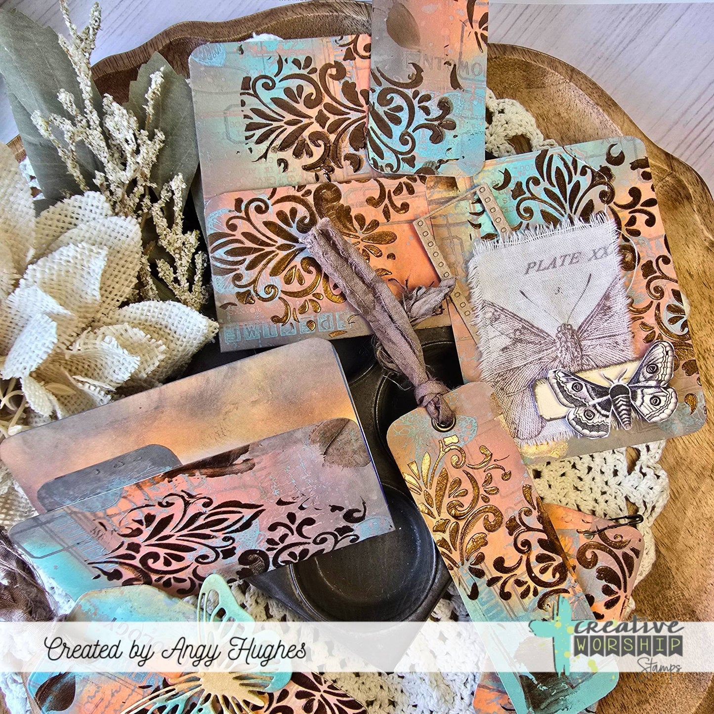 Damask Pattern Stencil
