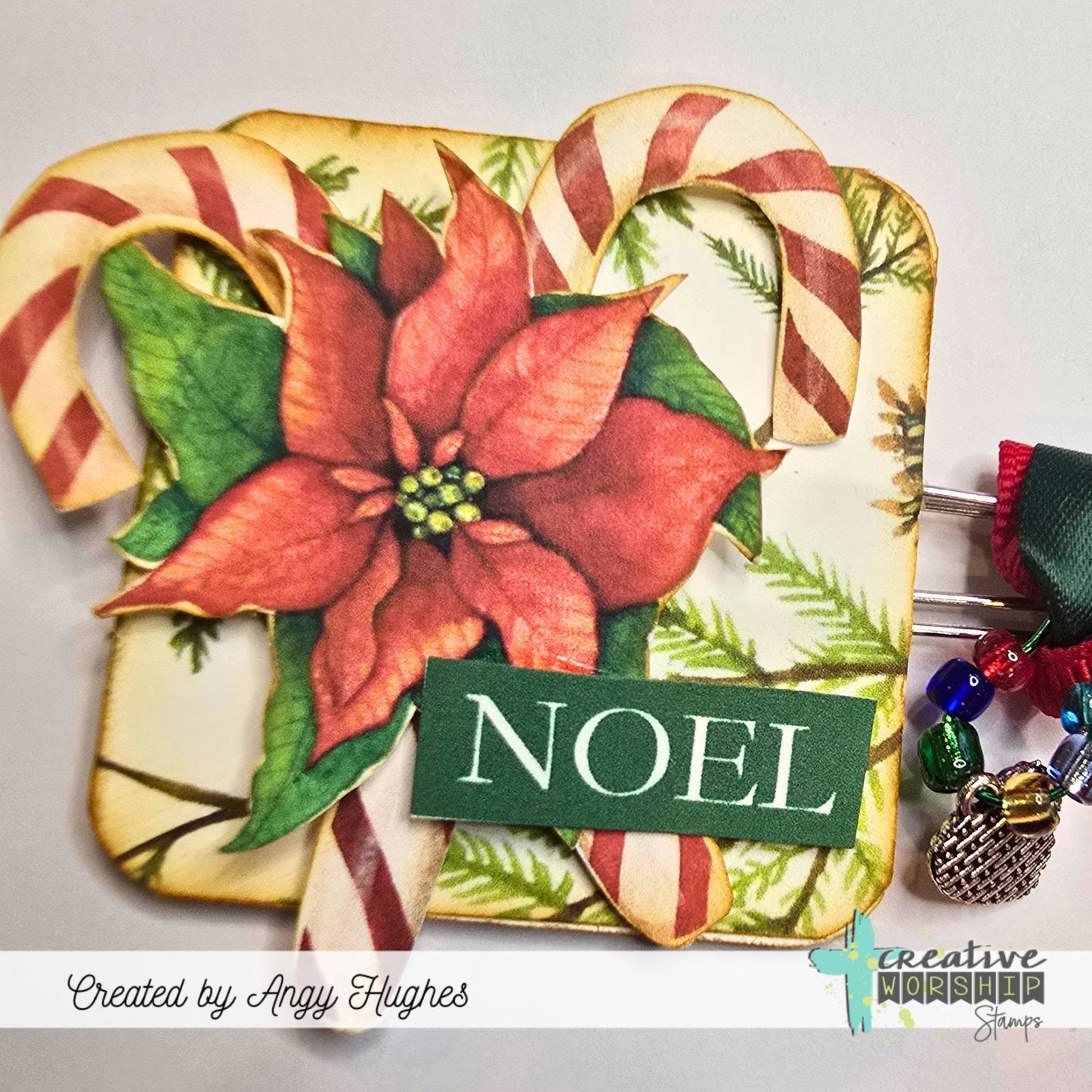Candy Canes & Holly Digital Paper Pack PDF