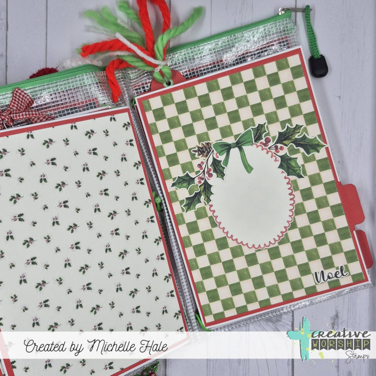 Candy Canes & Holly Digital Paper Pack PDF