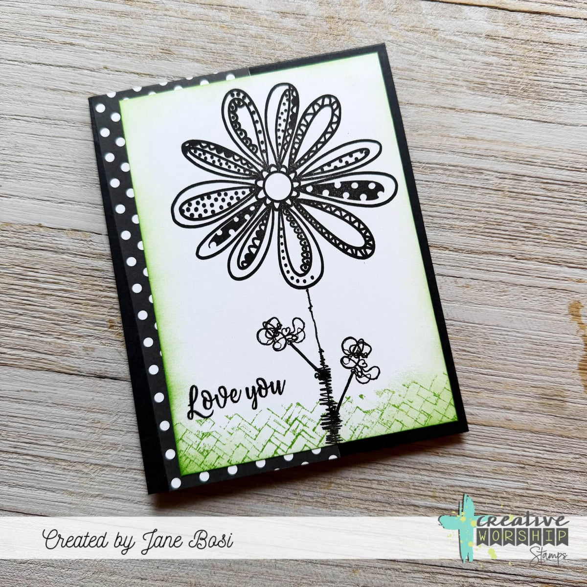 Basket Weave Clear Stamp