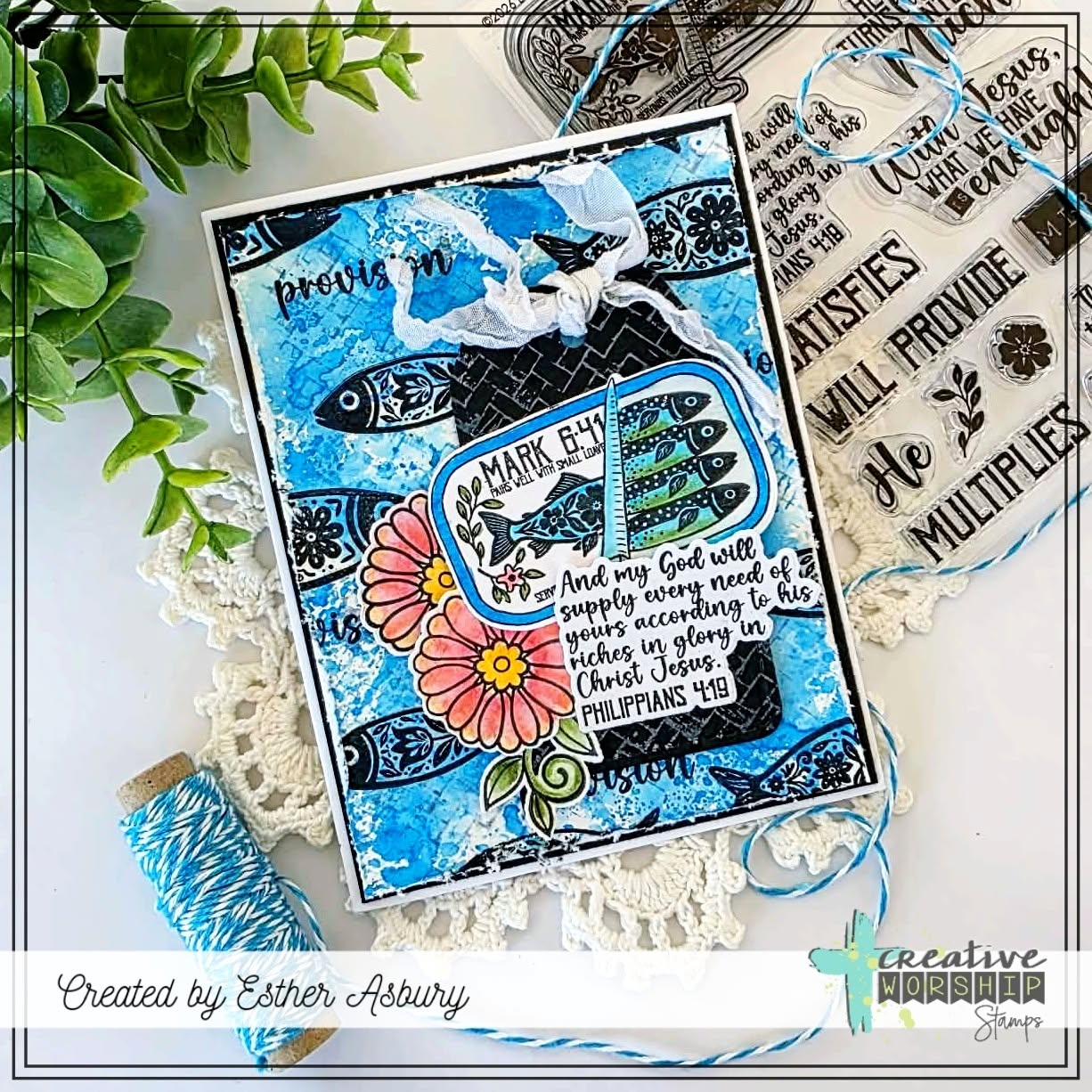 Basket Weave Clear Stamp