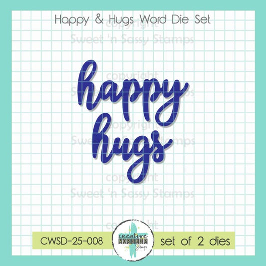 Happy & Hugs Word Die Set