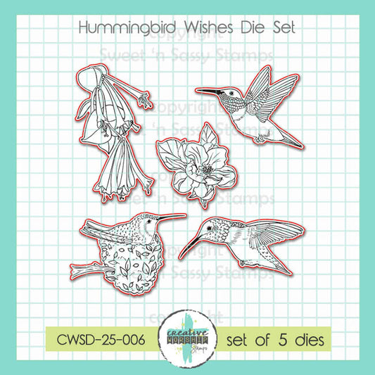 Hummingbird Wishes Die Set