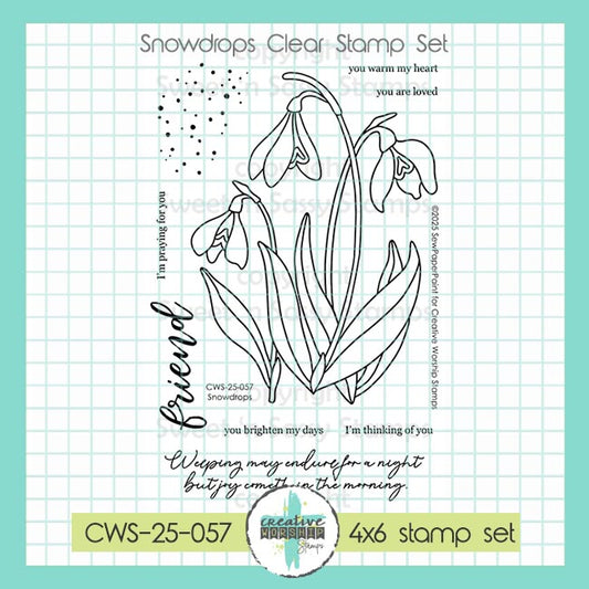 Snowdrops Clear Stamp Set