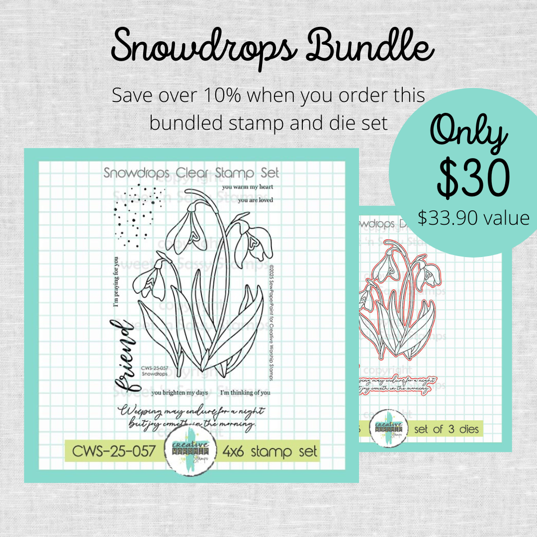 Snowdrops Stamp & Die Bundle