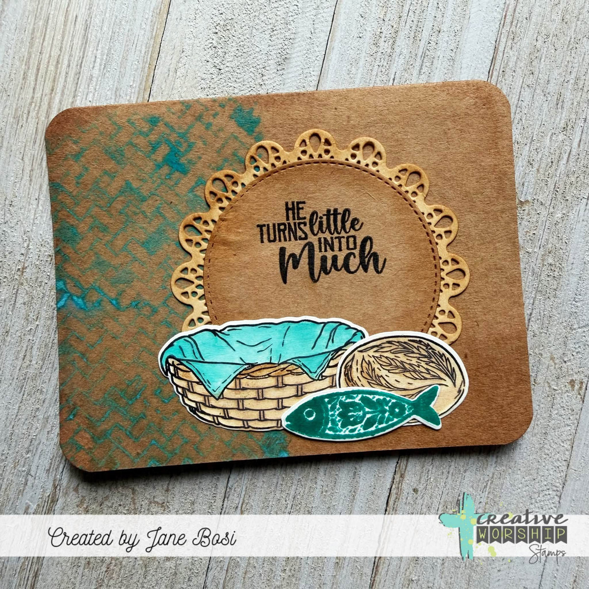 Basket Weave Clear Stamp
