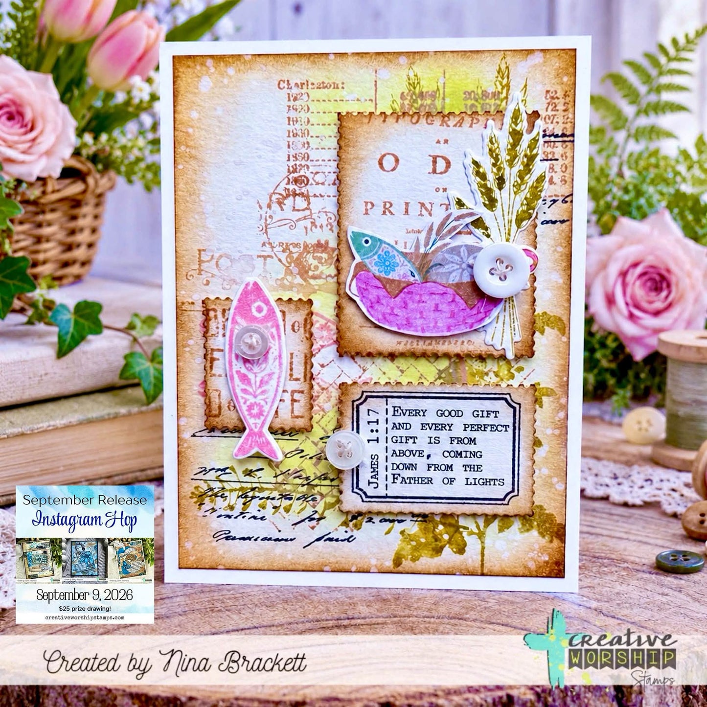 Basket Weave Clear Stamp