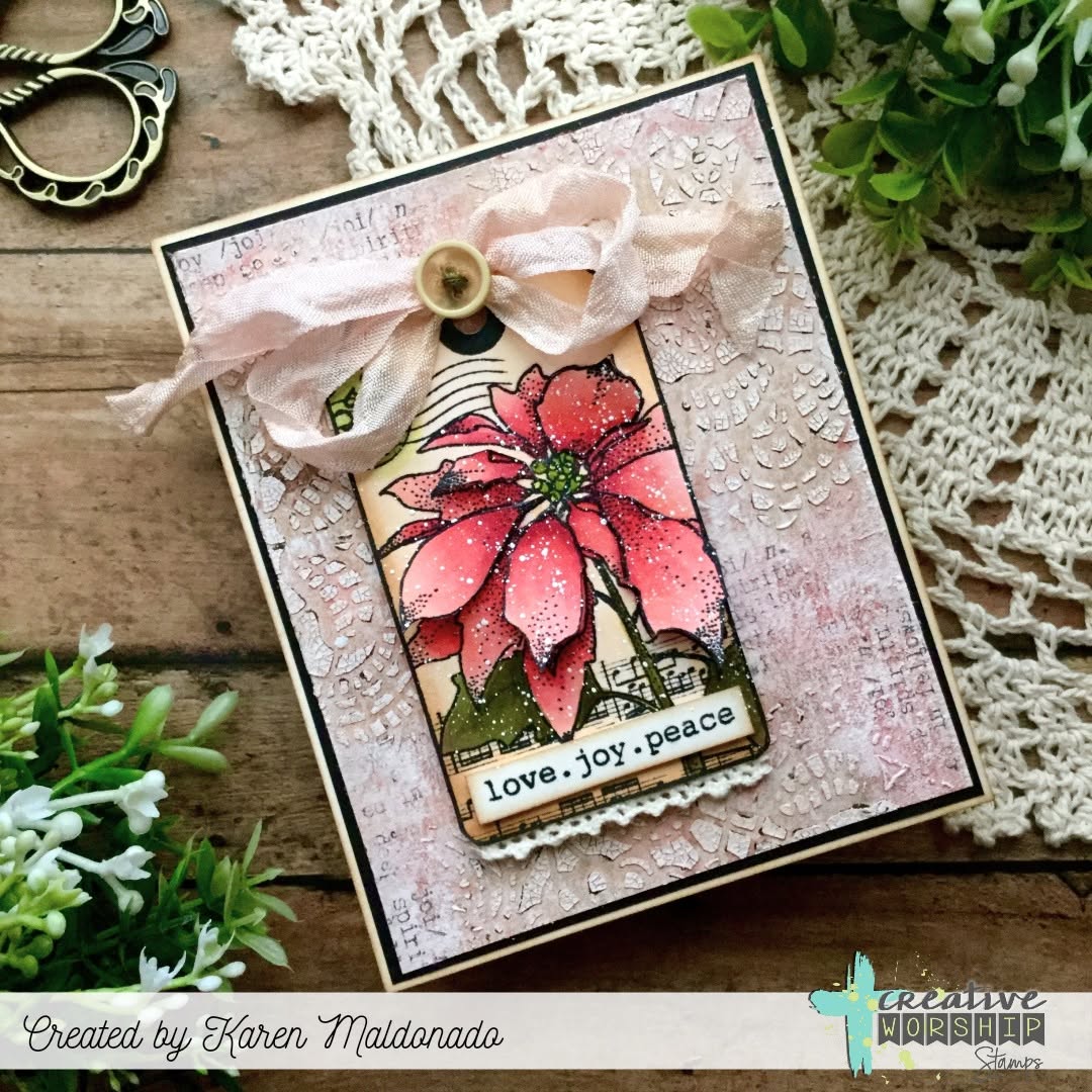Winter Collage Tag Clear Stamp