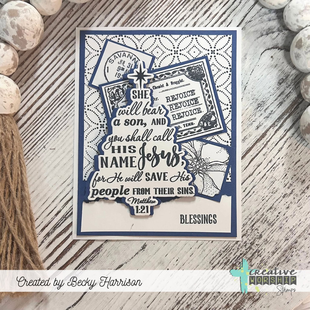 Delightfully Delicate Background Clear Stamp