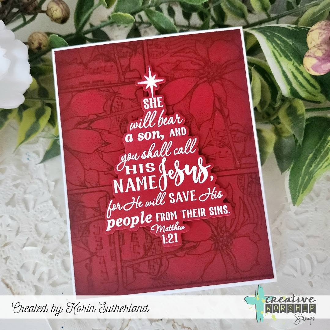 Winter Collage Tag Clear Stamp