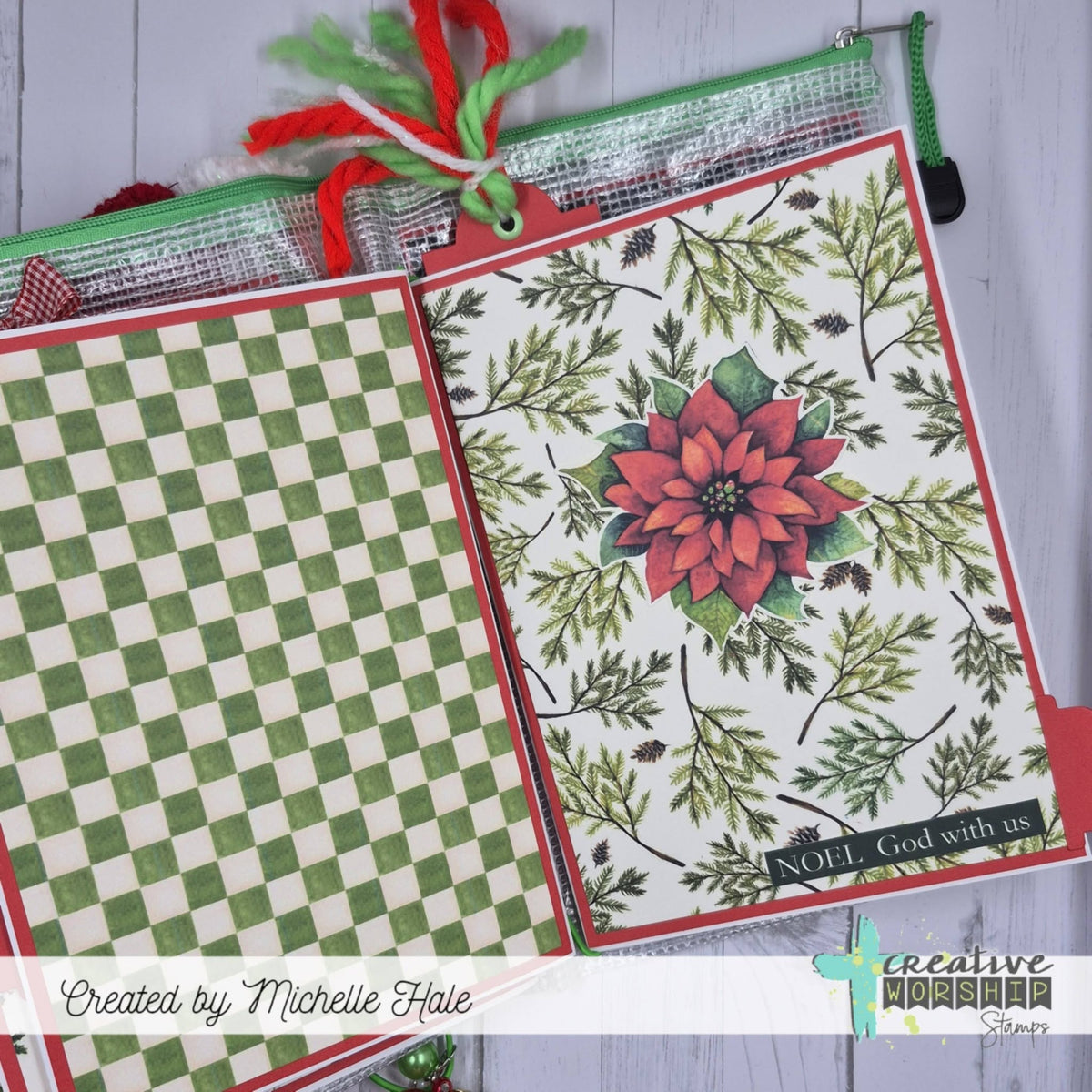Candy Canes & Holly Digital Paper Pack PDF