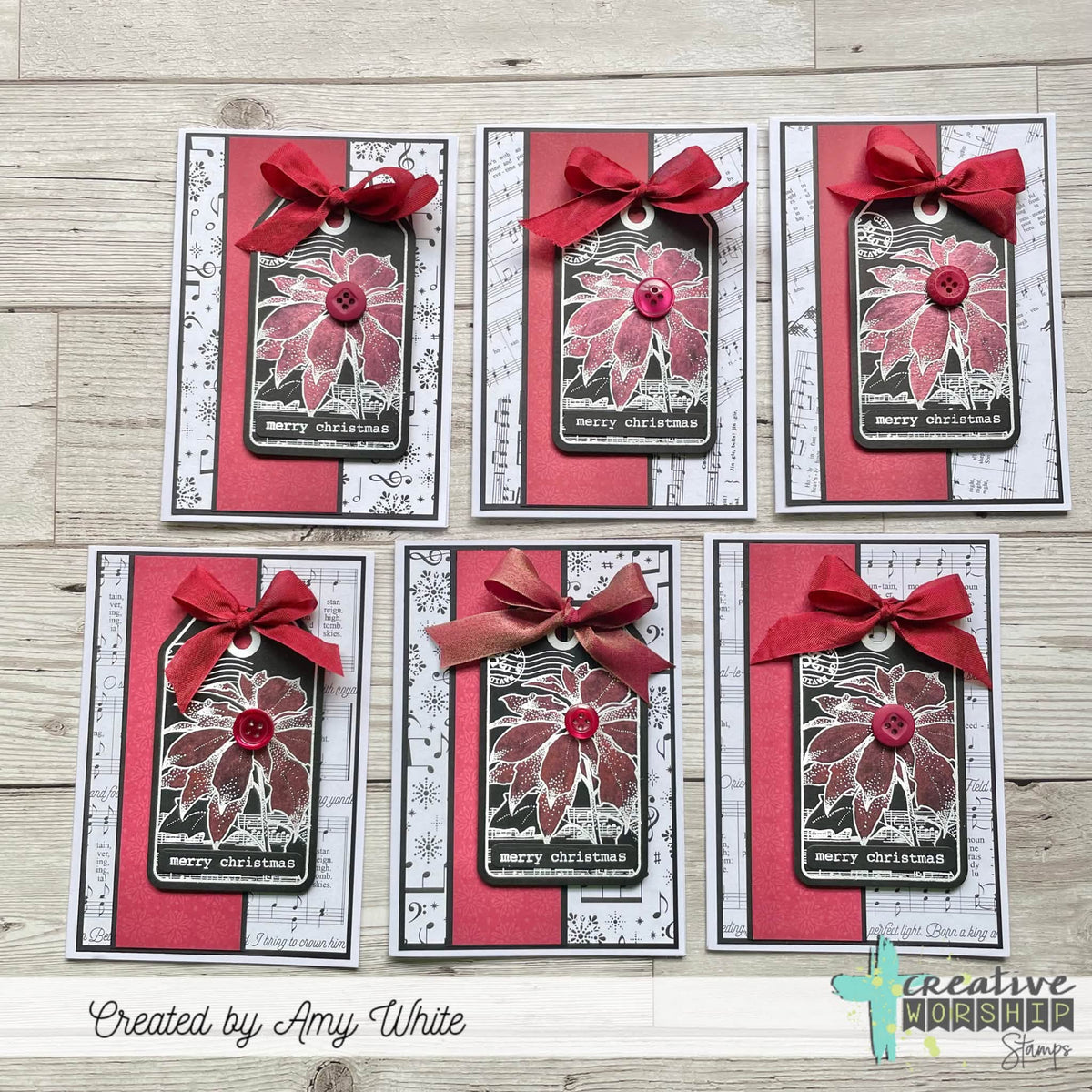 Winter Collage Tag Stamp & Die Bundle