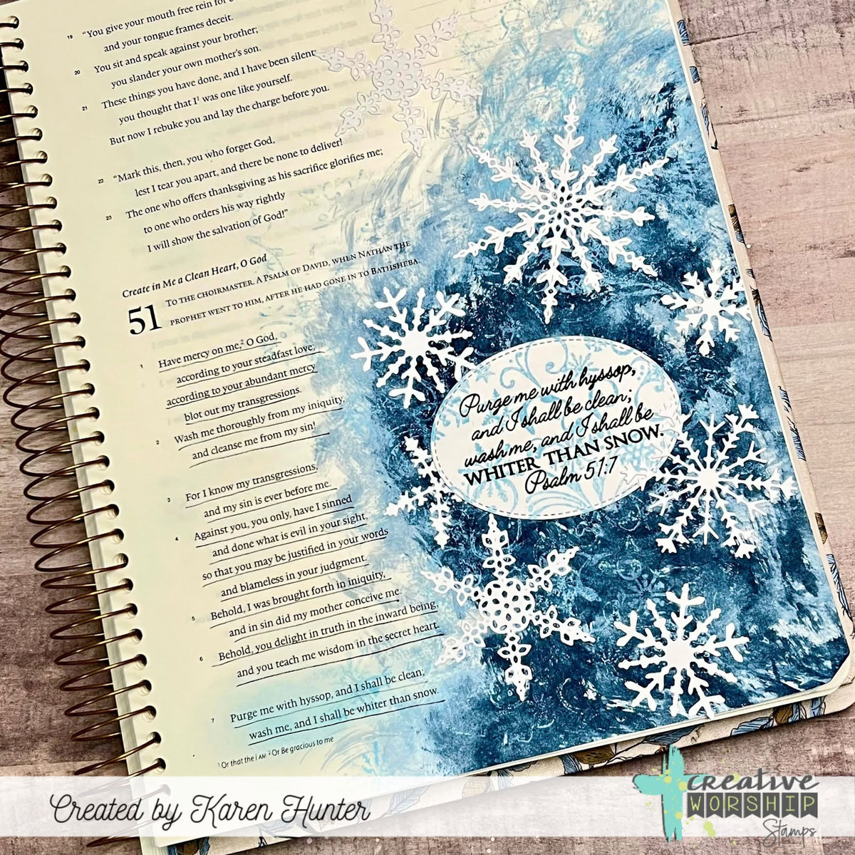 Snowflake Whimsy Background Clear Stamp