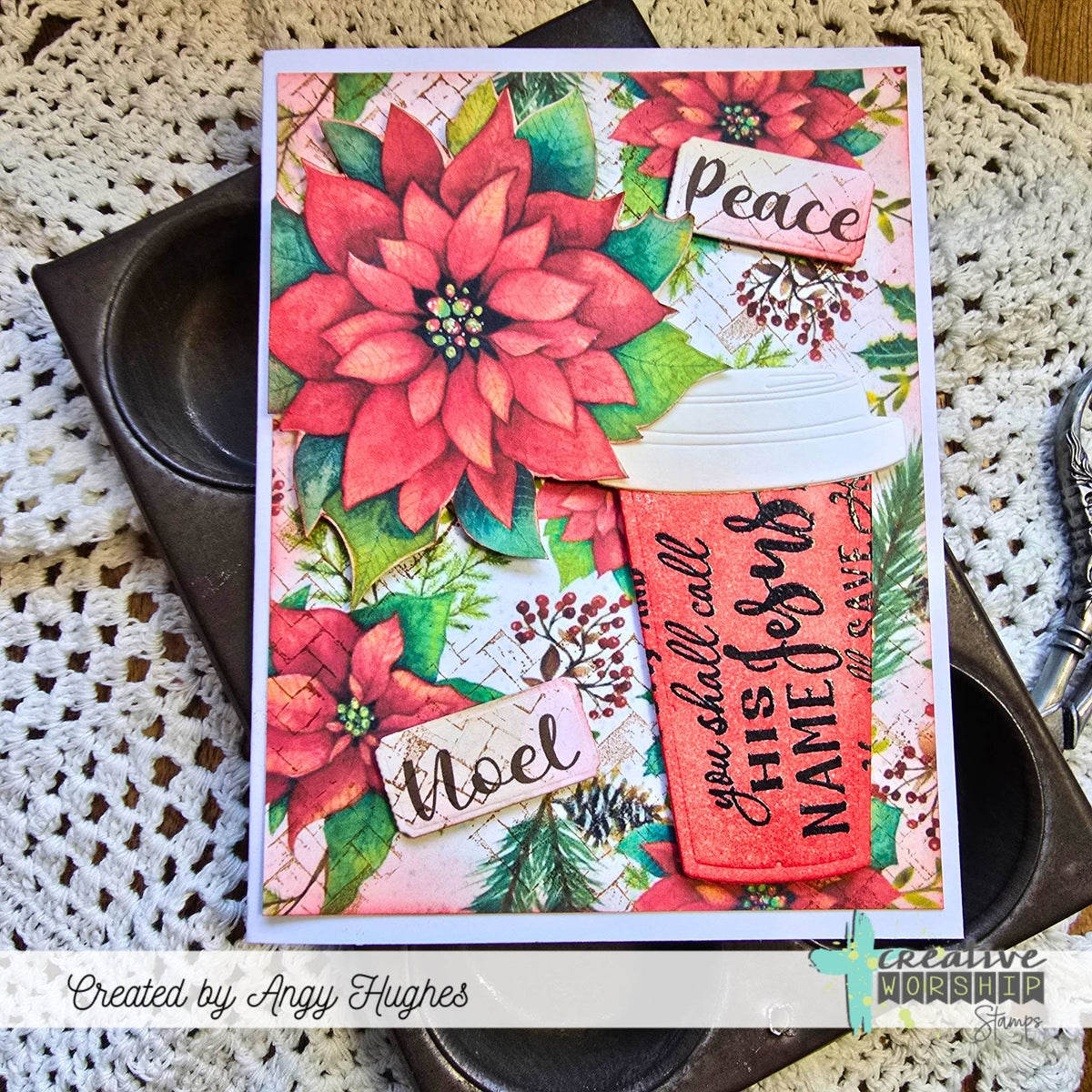 Candy Canes & Holly Digital Paper Pack PDF