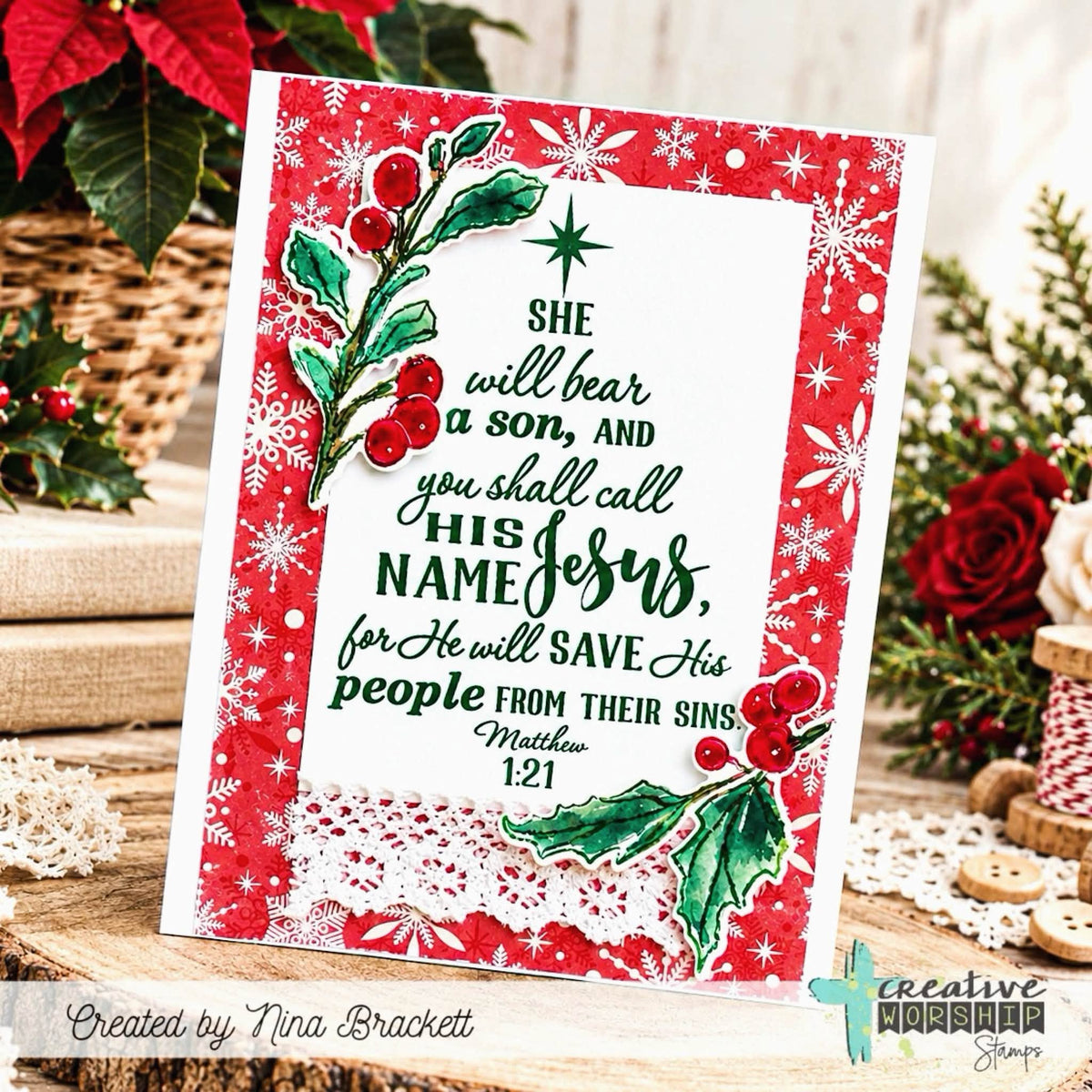 Scripture Tree Clear Stamp