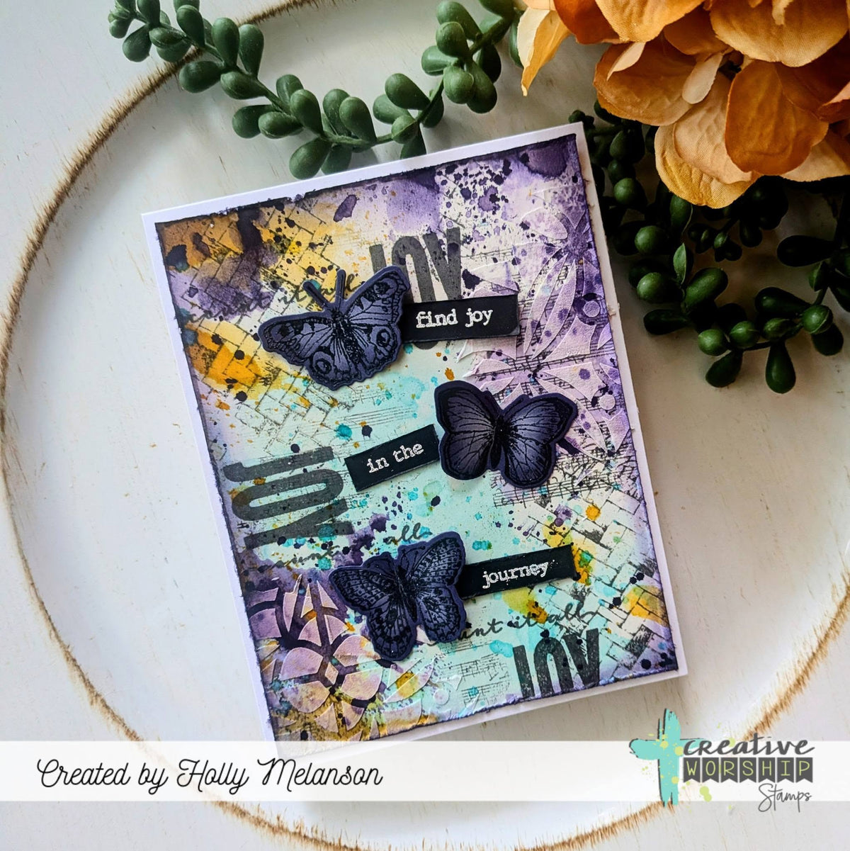Worshipful Wordfetti Clear Stamp Set