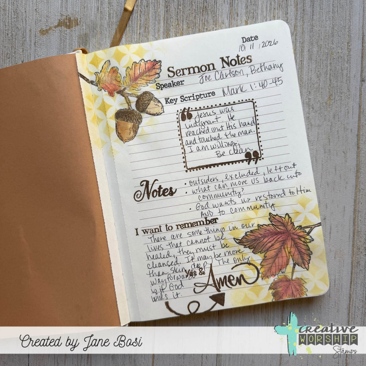 Colors of Fall Clear Stamp Set
