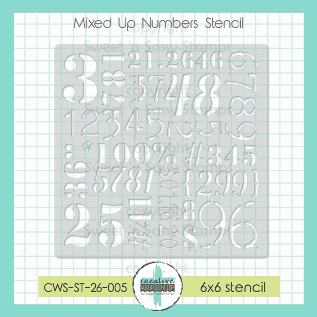Mixed Up Numbers Stencil