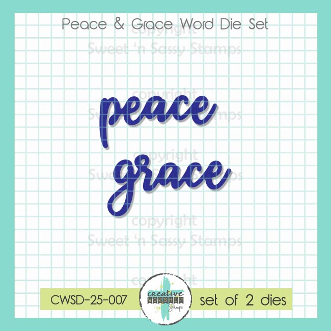 Peace & Grace Word Die Set