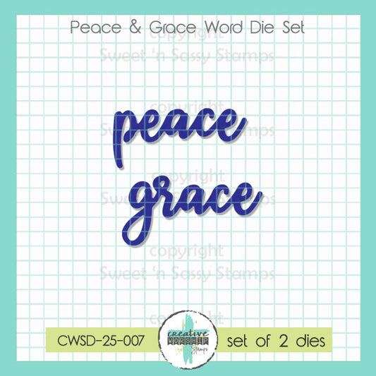 Peace & Grace Word Die Set