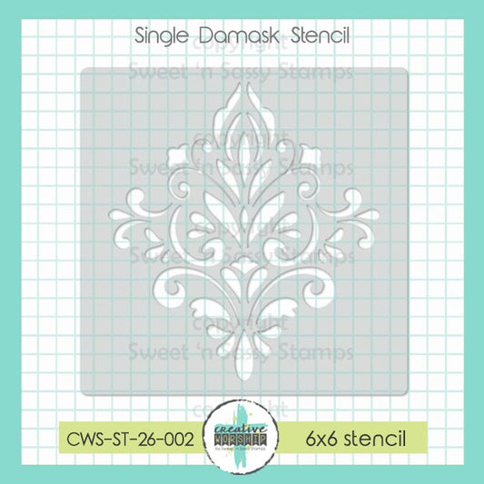 Single Damask Stencil