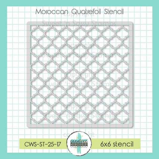 Moroccan Quatrefoil Stencil