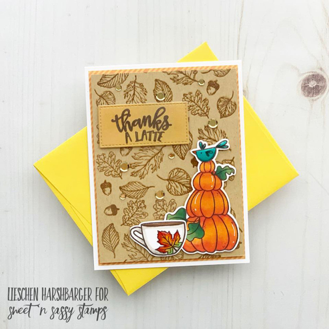 Fall Background Clear Stamp