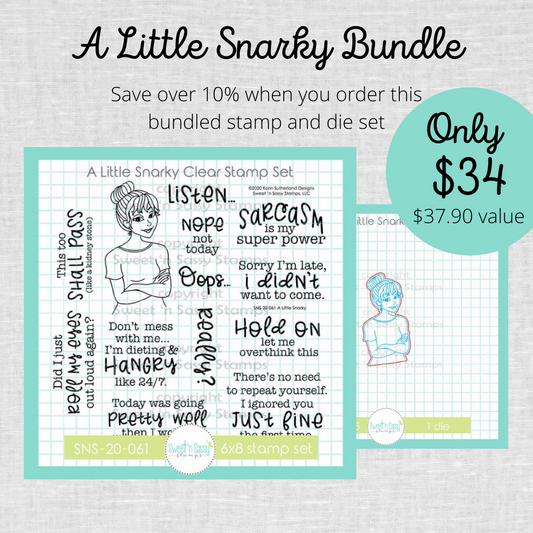 A Little Snarky Stamp & Die Bundle