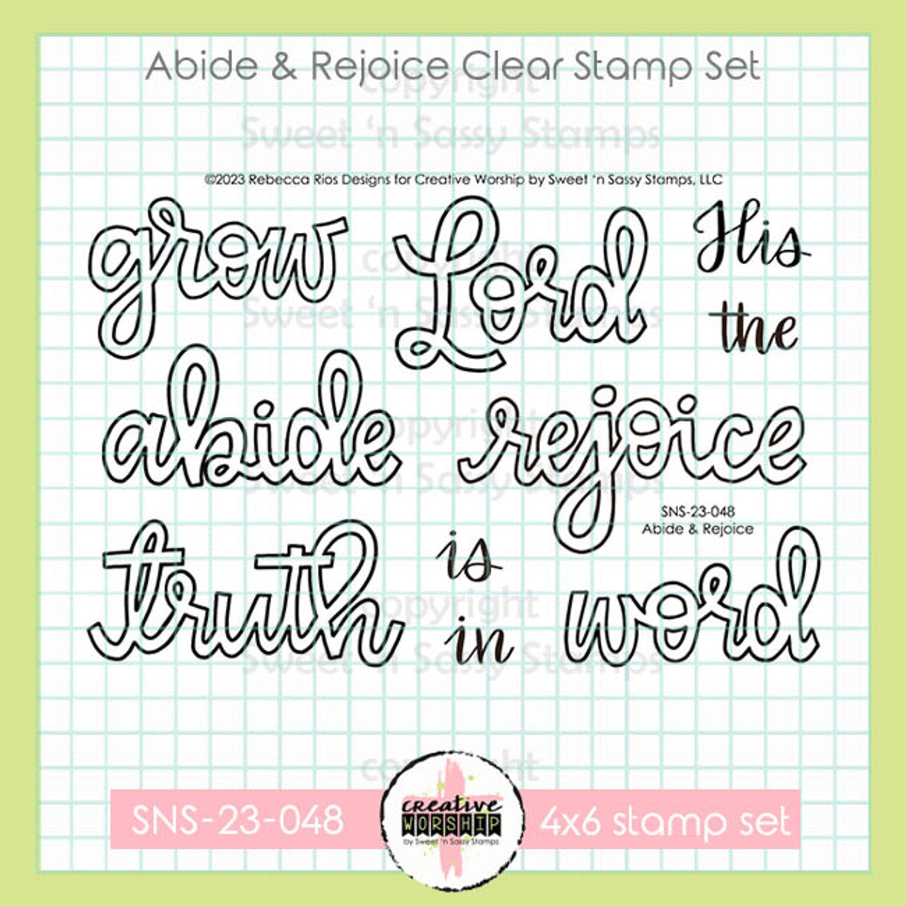 Abide & Rejoice Clear Stamp Set