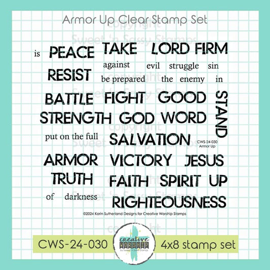 Armor Up Clear Stamp Set